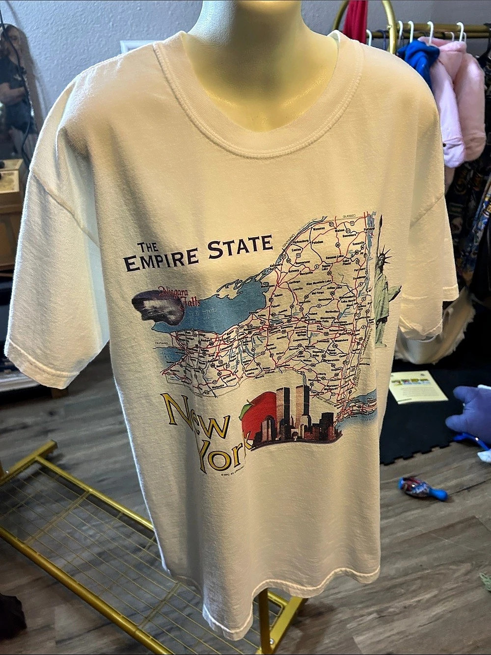 New York Map Graphic Short Sleeve Tee